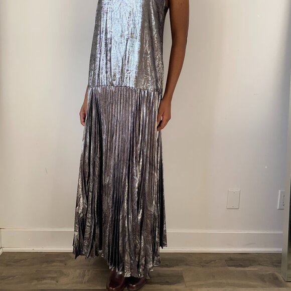 Banana Republic - Silver metallic dress - Picture 5 of 5